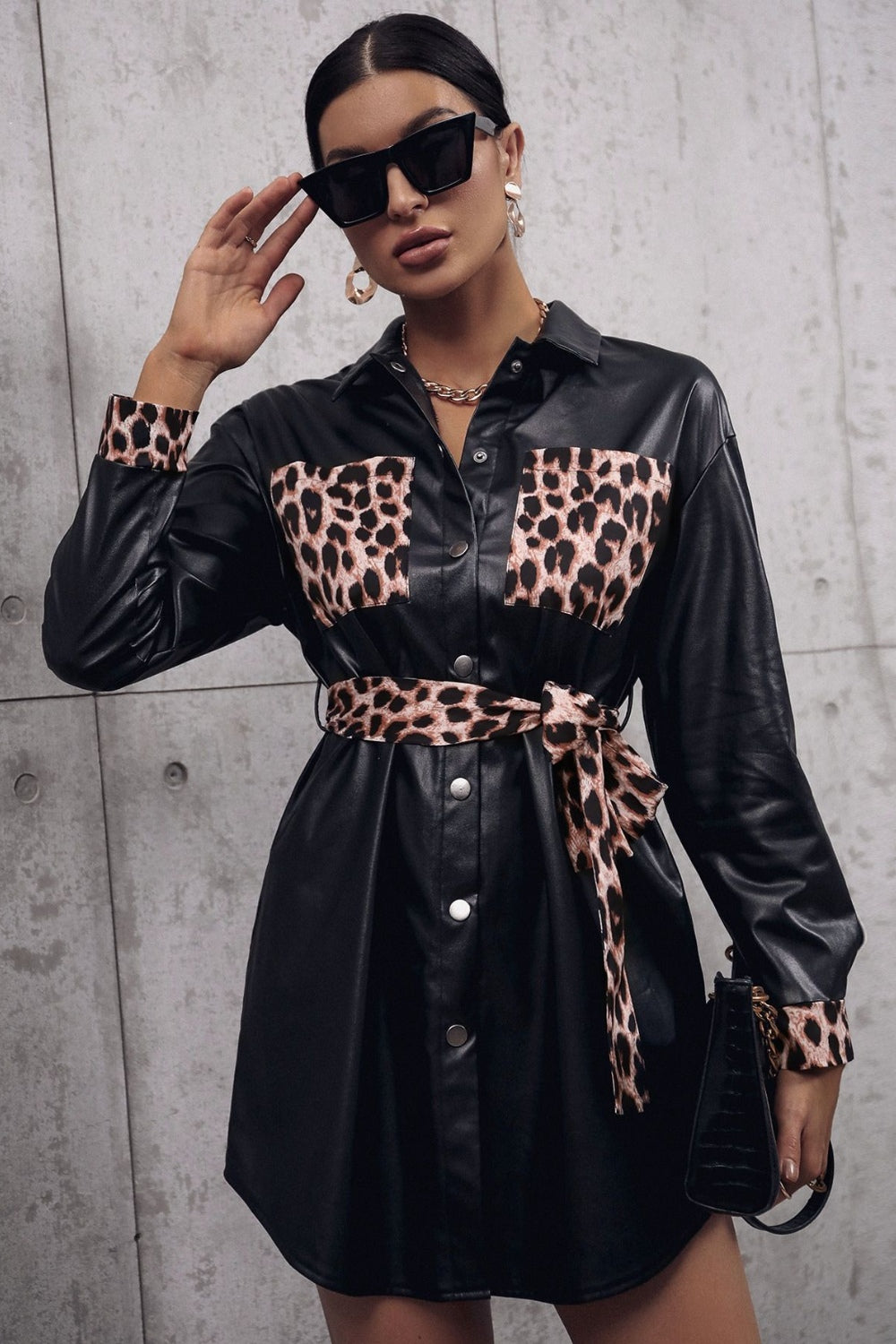 Leopard Trench Coat