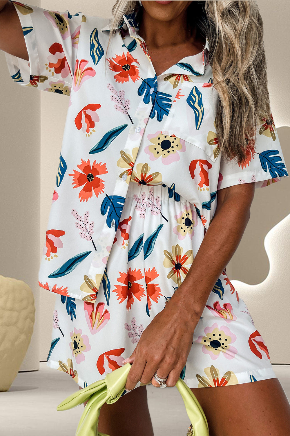 Lila Top and Shorts Set