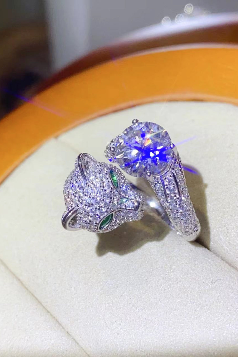 2 Carat Moissanite Animal Ring