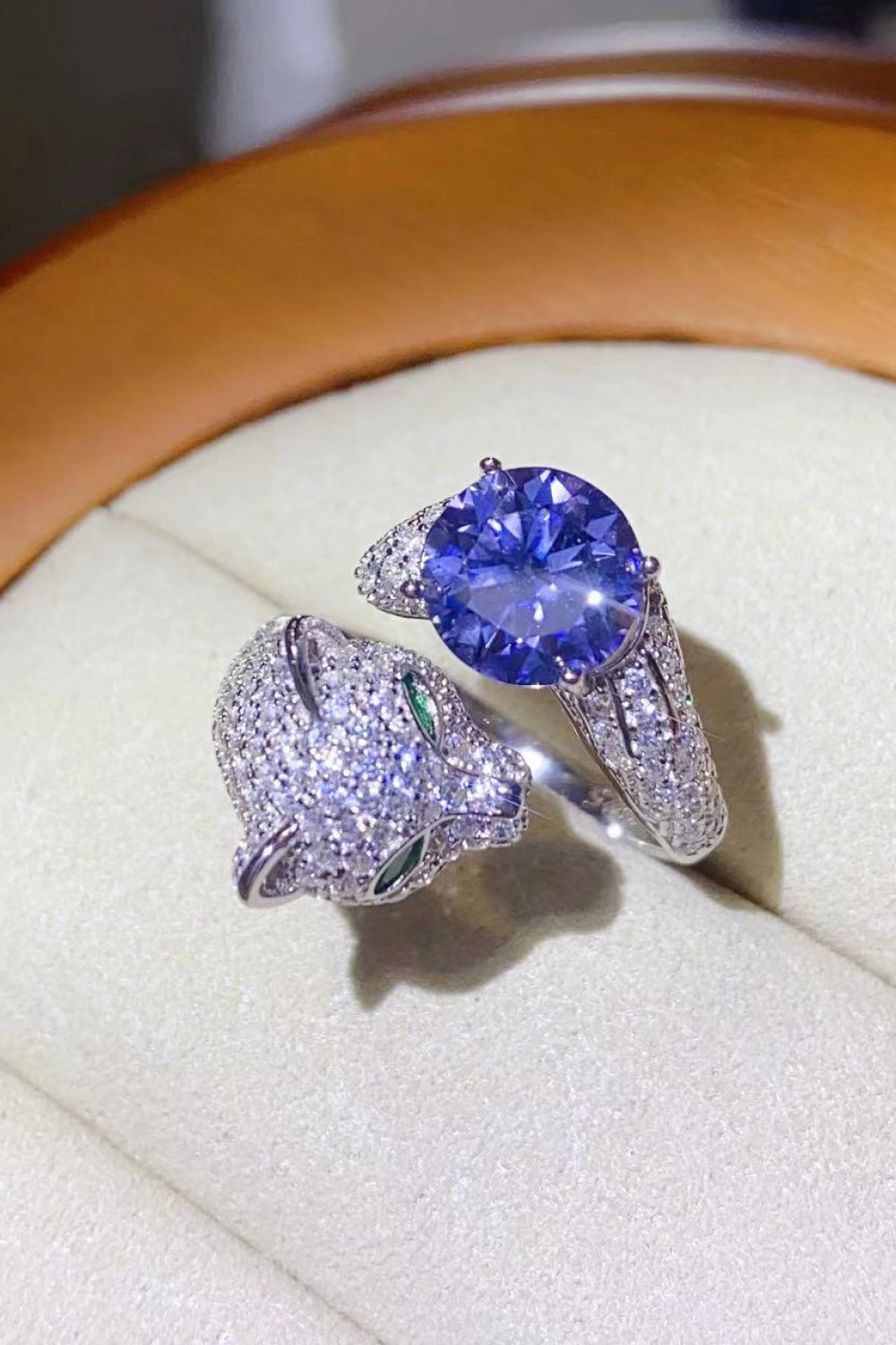 2 Carat Moissanite Animal Ring