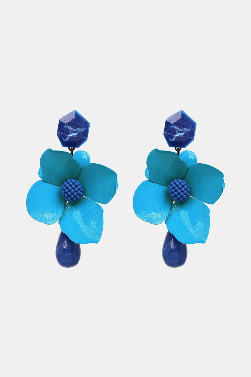 Bloom Flower and Teardrop Earrings