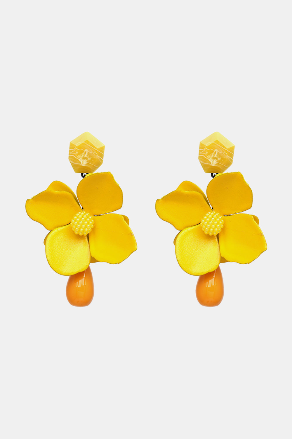 Bloom Flower and Teardrop Earrings
