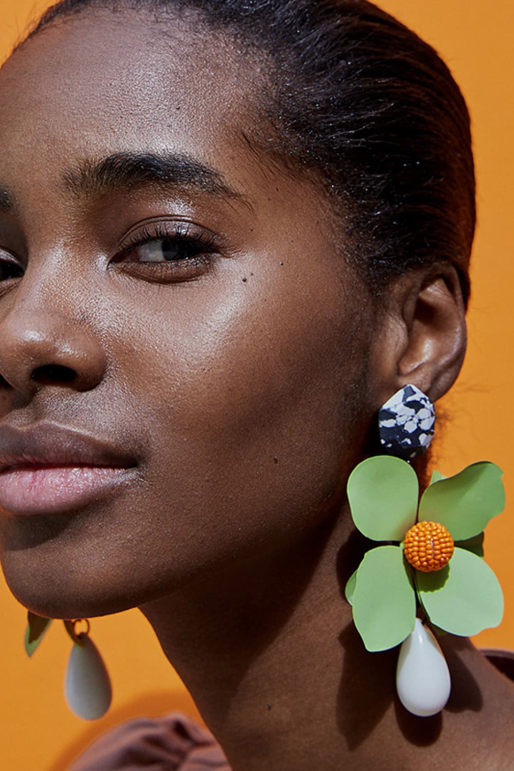 Bloom Flower and Teardrop Earrings