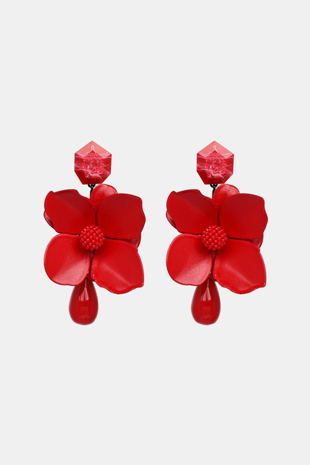 Bloom Flower and Teardrop Earrings