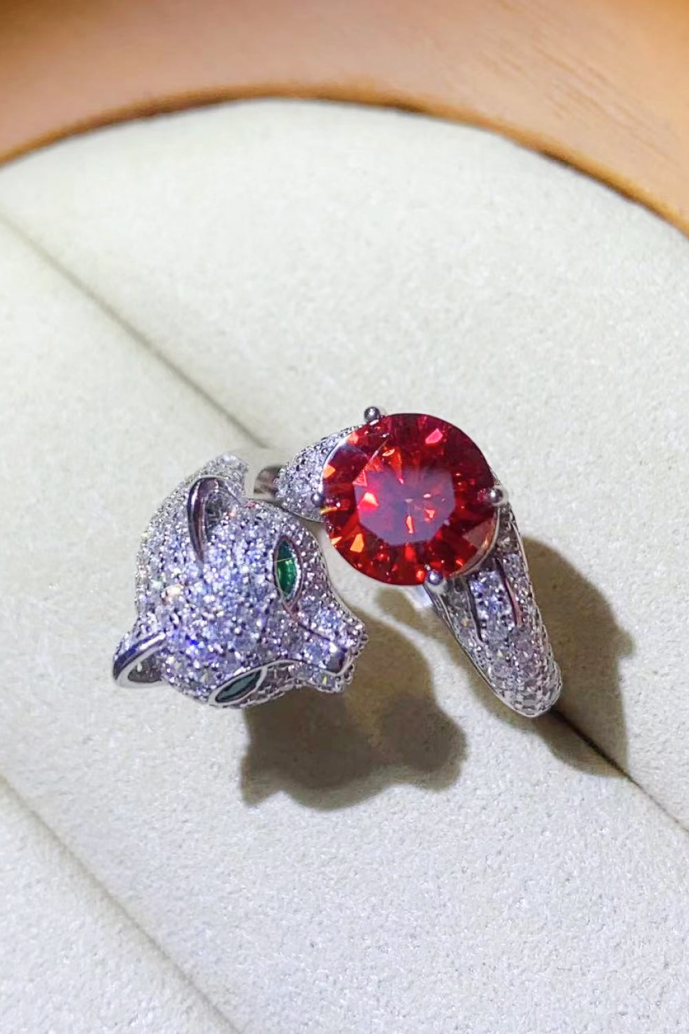 2 Carat Moissanite Animal Ring