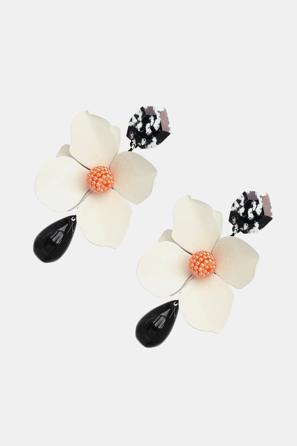 Bloom Flower and Teardrop Earrings