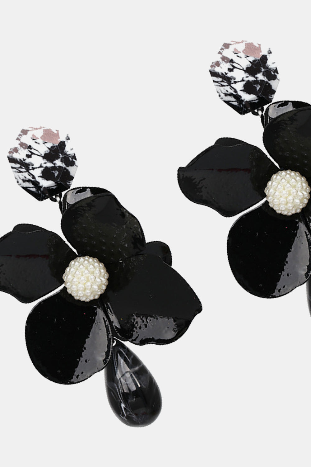 Bloom Flower and Teardrop Earrings