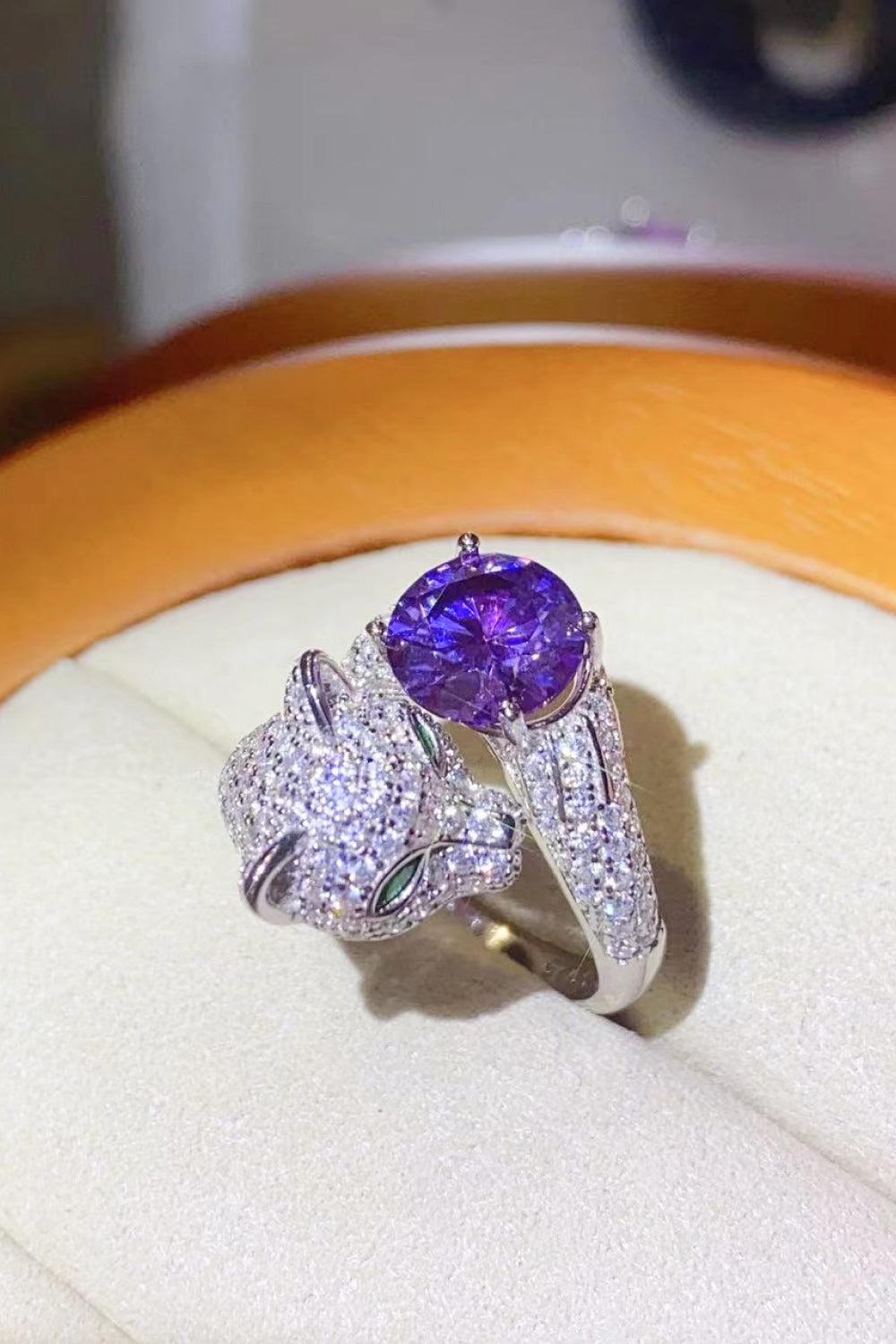 2 Carat Moissanite Animal Ring
