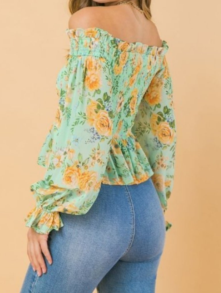 Aurora Peplum Top