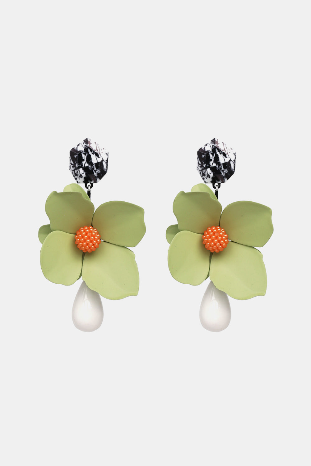 Bloom Flower and Teardrop Earrings