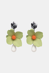 Bloom Flower and Teardrop Earrings
