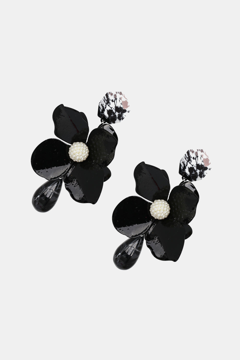 Bloom Flower and Teardrop Earrings