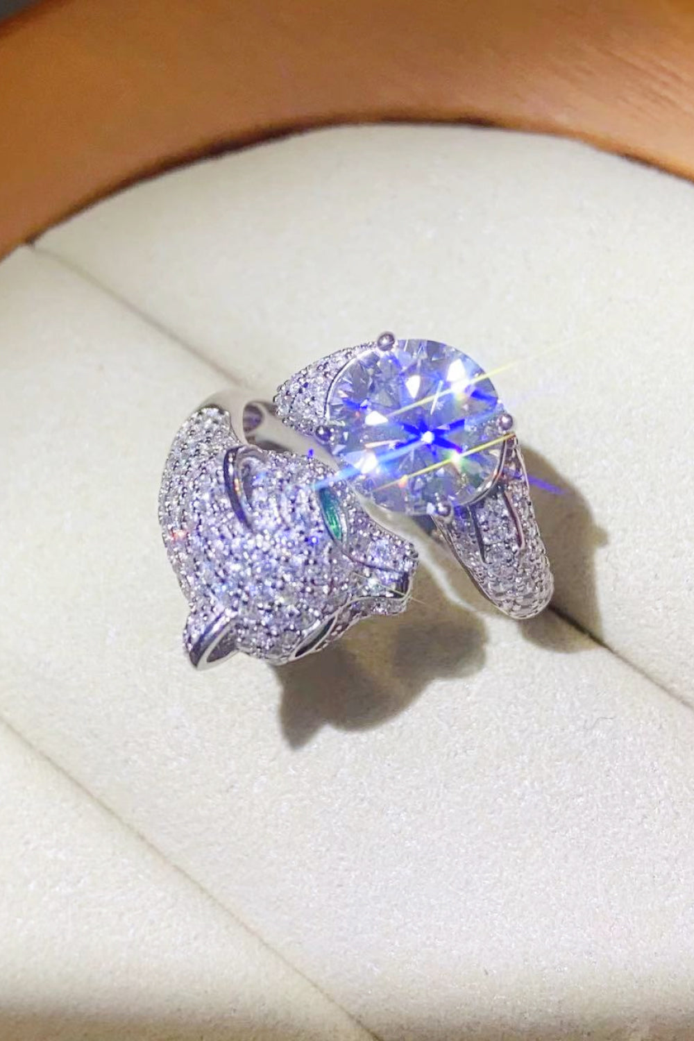 2 Carat Moissanite Animal Ring