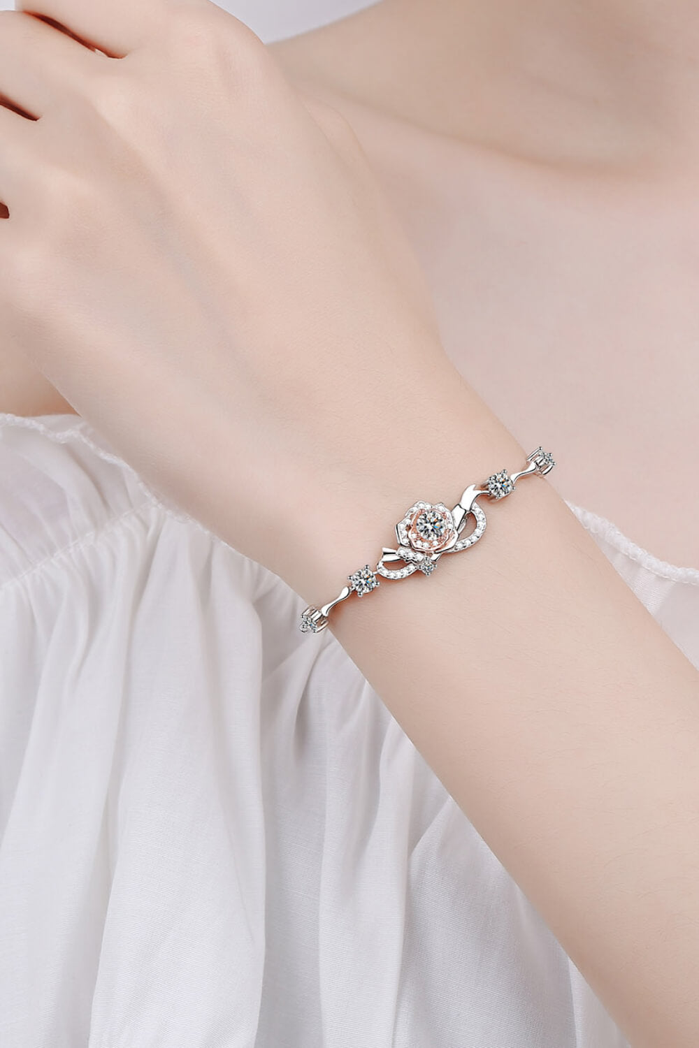 925 Silver Moissanite Bracelet