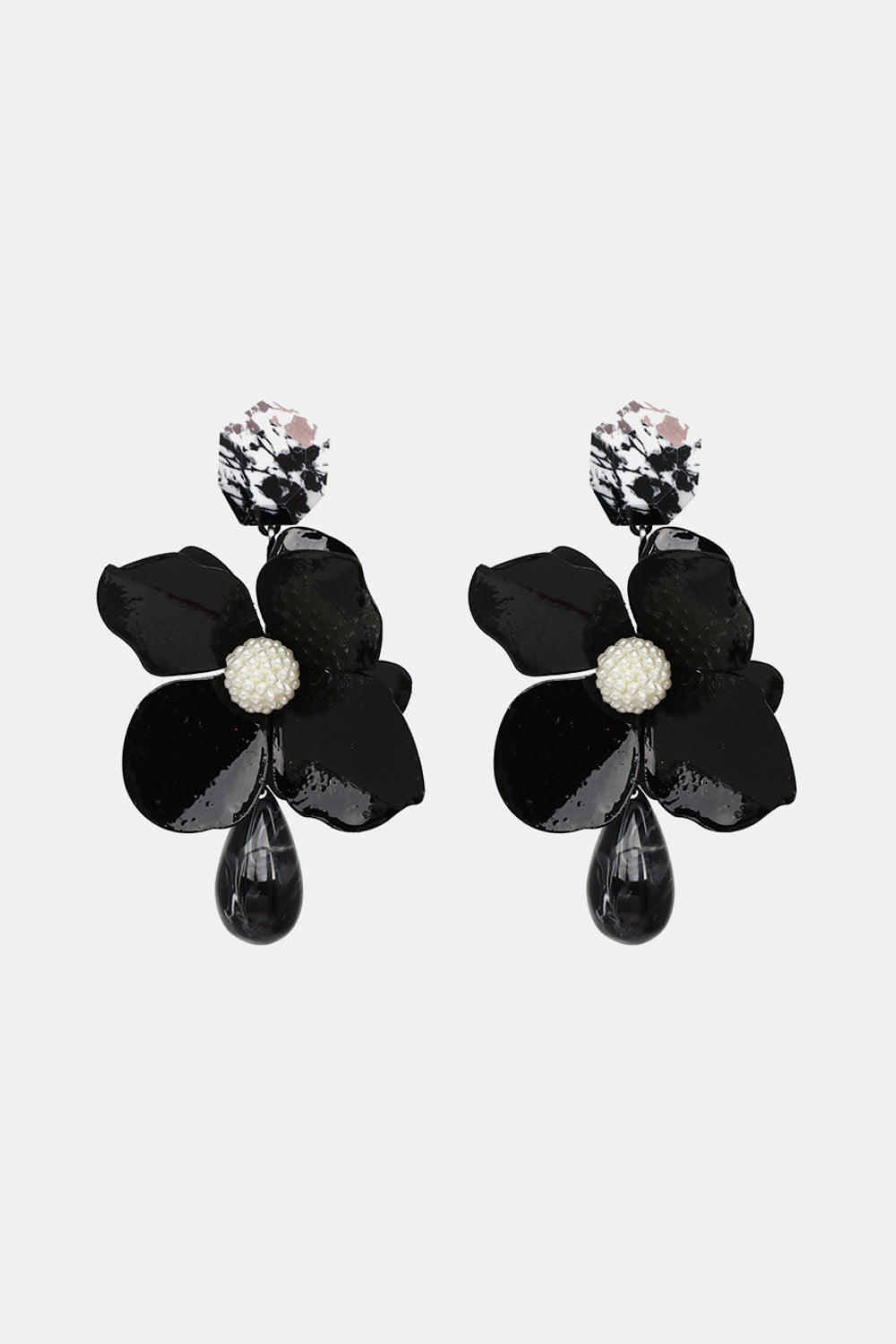 Bloom Flower and Teardrop Earrings