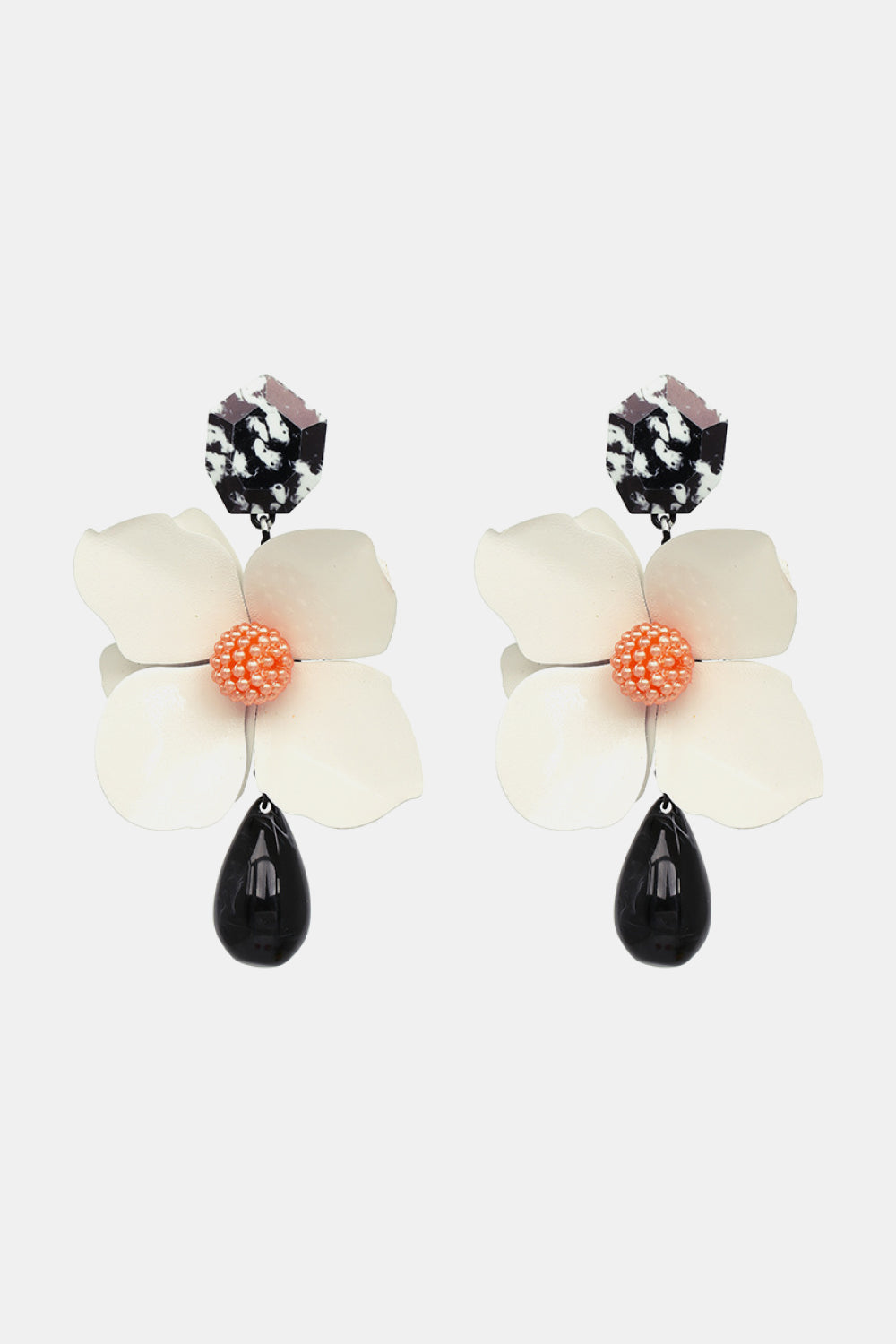 Bloom Flower and Teardrop Earrings