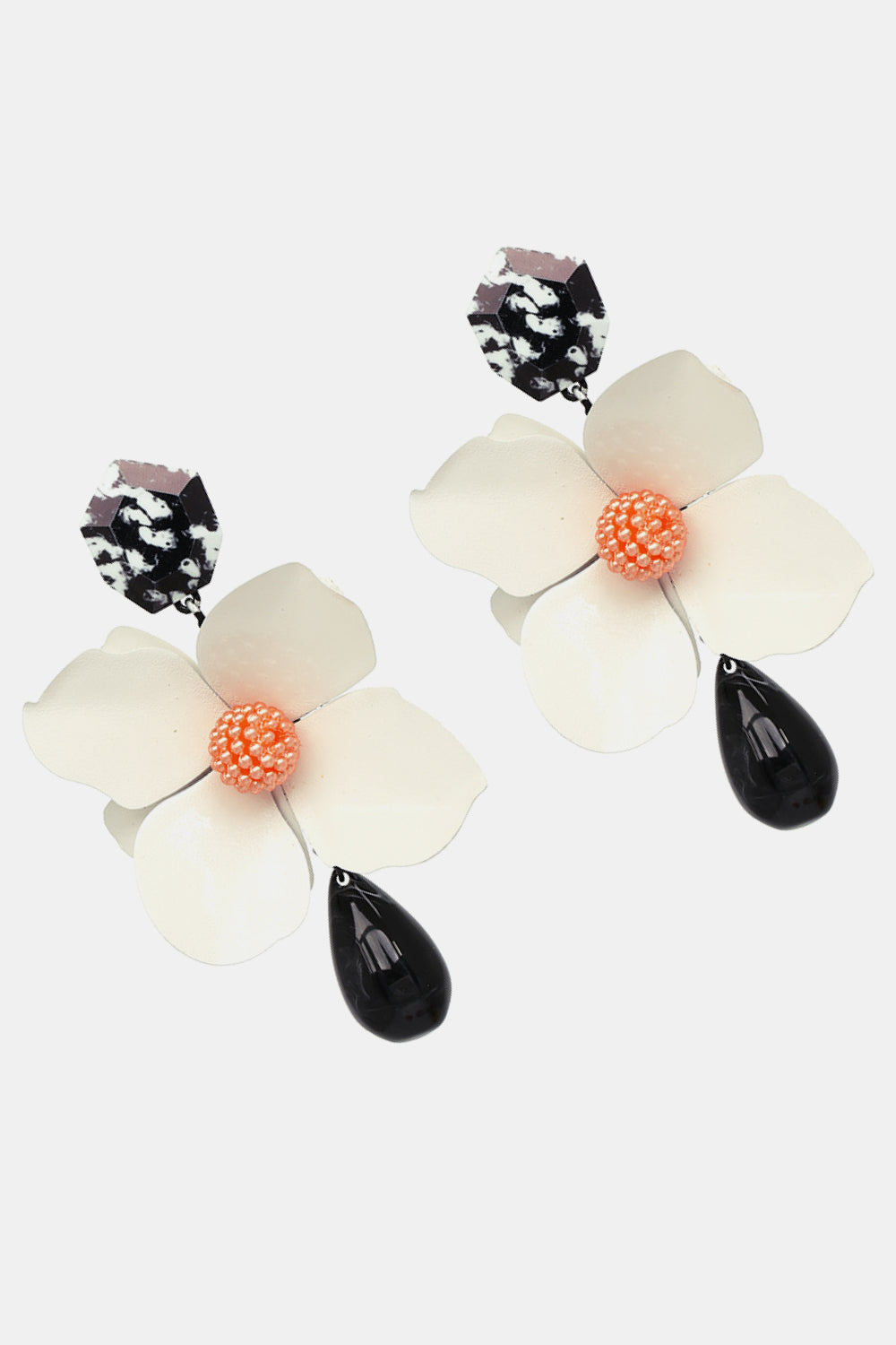 Bloom Flower and Teardrop Earrings