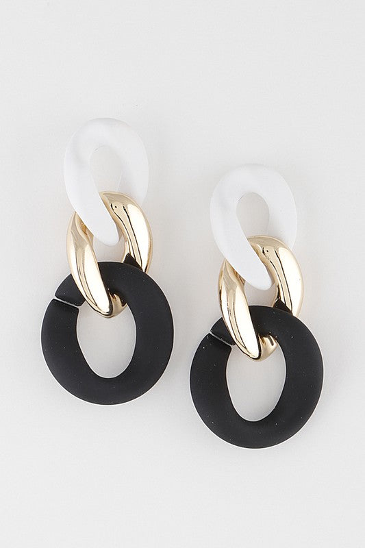 Abstract Chain Earrings